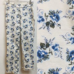 Laura Ashley Urban Outfitters floral pants xs